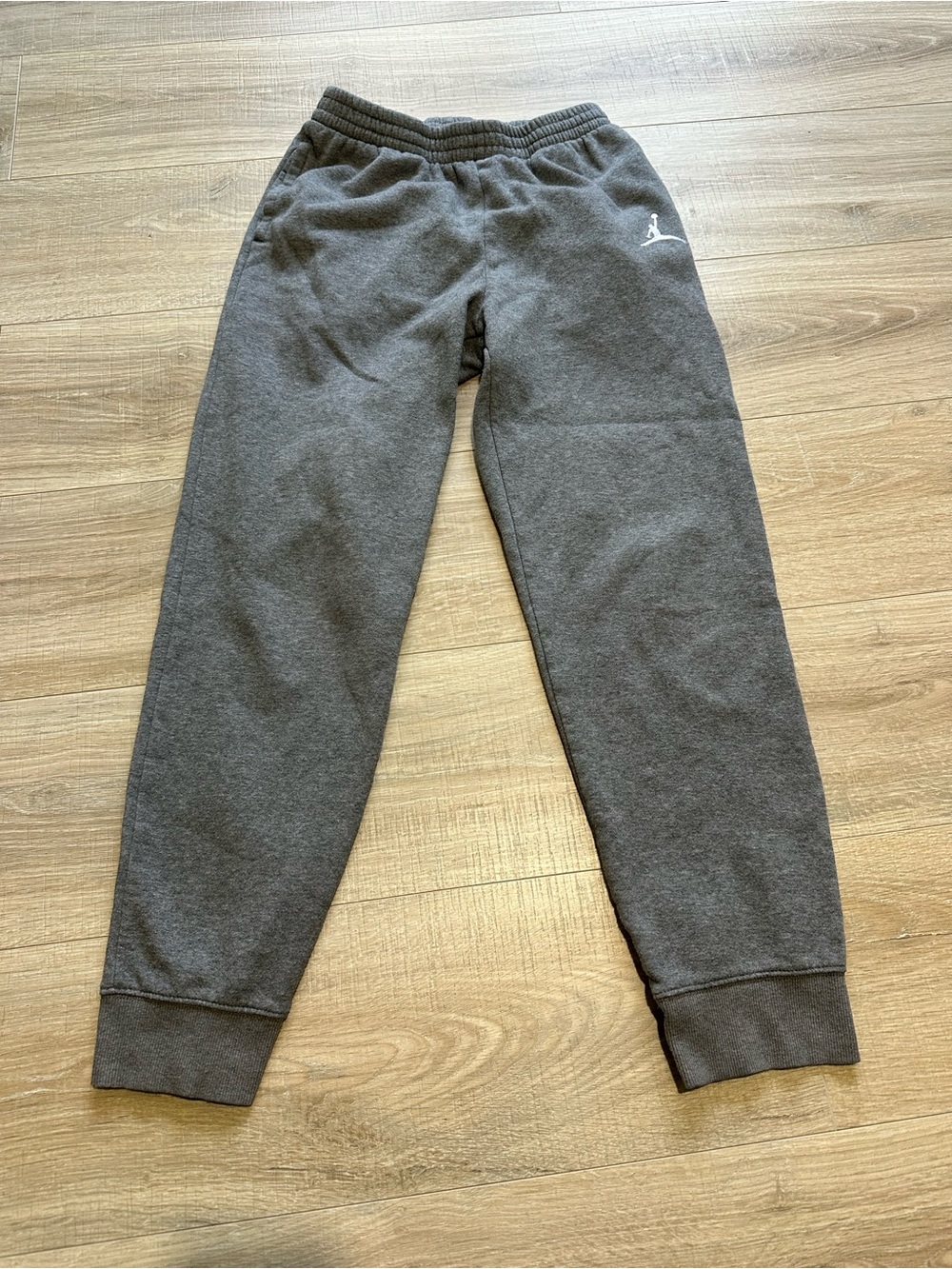 Nike Jordan Kids Charcoal Gray Logo Joggers